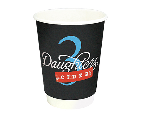 Enviro Recyclable Double Walled Paper Cup - Full Colour - 340ml