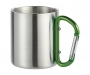 Bodmin 220ml Carabiner Double Wall Metal Travel Mugs - Green