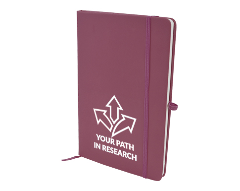 Phantom A5 Soft Feel Notebooks With Pocket - Burgundy