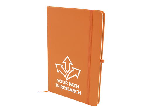 Phantom A5 Soft Feel Notebooks With Pocket - Orange