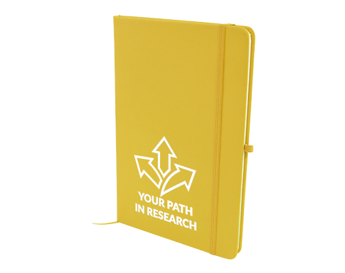Phantom A5 Soft Feel Notebooks With Pocket - Yellow