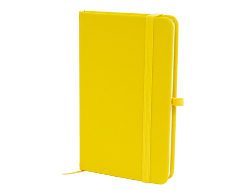 Phantom A6 Soft Feel Notebooks With Pocket - Yellow