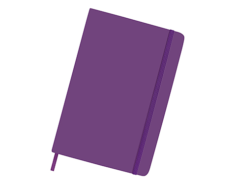 Warwick A5 Soft Feel Notebooks - Purple