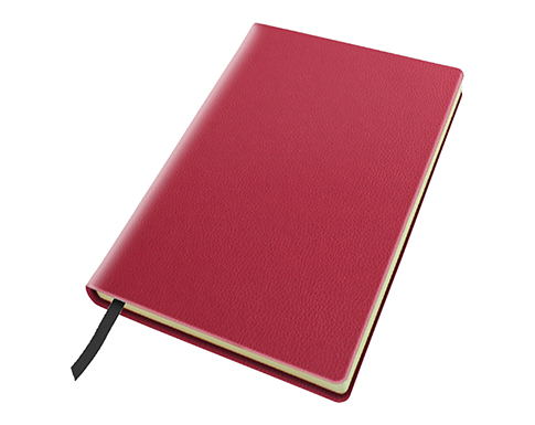 Albury Silk Stone Paper Recycled A5 Notebooks - Raspberry