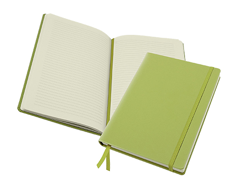 Chappel Vegan PU A5 Wellbeing Journals - Lime Green