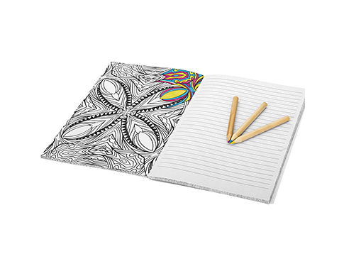Doodle Colour Therapy Notebooks - White