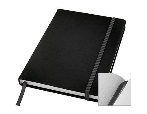 A5 Spectrum Soft Feel Notebooks - Dotted Pages - Black