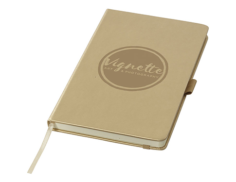 Metallic A5 Hard Cover PU Leather Notebook