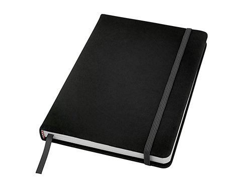A5 Spectrum Soft Feel Notebook - Plain Pages - Black