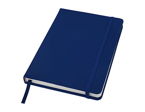 A5 Spectrum Soft Feel Notebook - Plain Pages - Navy Blue