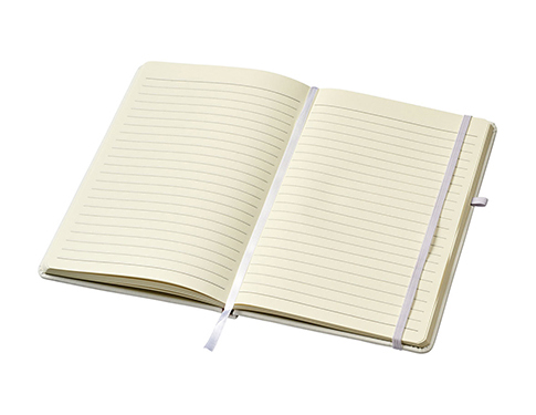 Alaska A5 ColourBrite Soft Touch Notebooks - White