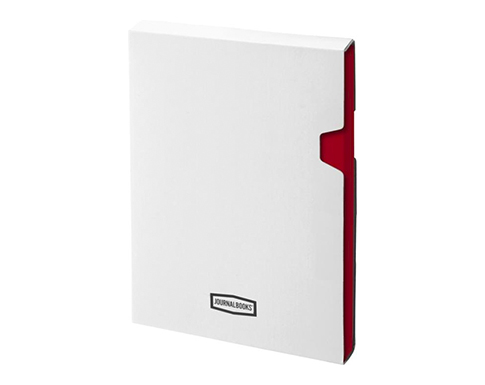 Orion Classic A6 Branded Hard Cover Notebooks With Pocket - Red