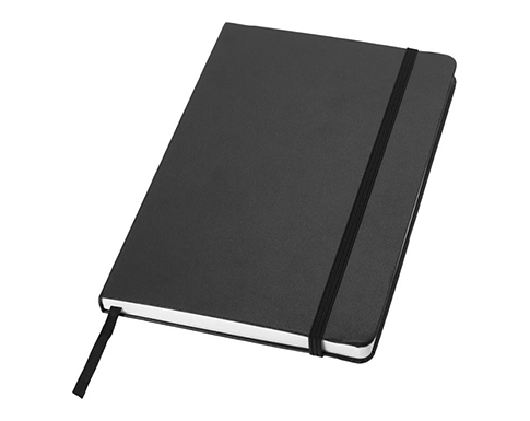 Orion Classic A5 Hard Cover Notebook With Pocket - Black
