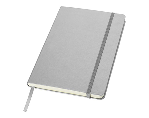 Orion Classic A5 Hard Cover Notebook With Pocket - Silver