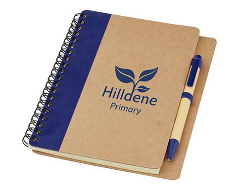 Sherwood Recycled Notebooks & Pens - Blue