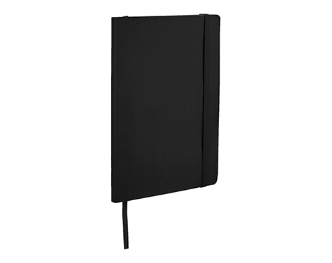 A5 Classic Soft Cover Notebook With Pocket - Black