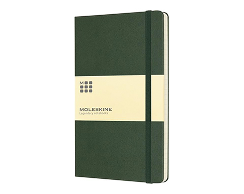 Moleskine Classic A5 Hardback Notebooks - Lined Pages - Myrtle Green