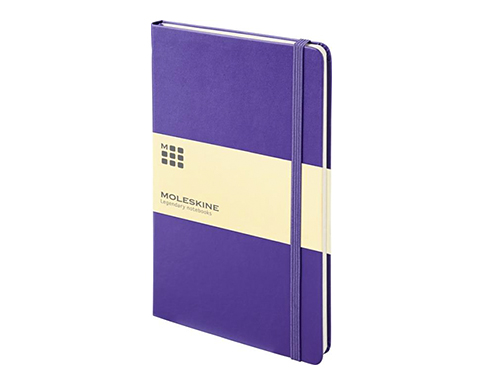 Moleskine Classic A5 Hardback Notebooks - Lined Pages - Purple