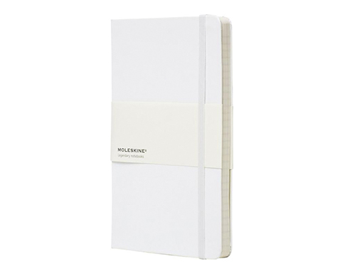 Moleskine Classic A5 Hardback Notebooks - Lined Pages - White