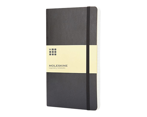 Moleskine Classic A5 Soft Feel Notebooks - Lined Pages - Black 