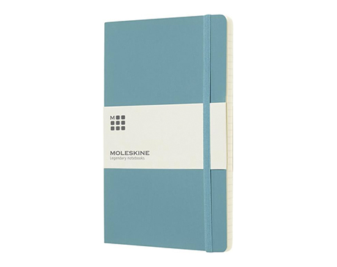 Moleskine Classic A5 Soft Feel Notebooks - Lined Pages - Turquoise 