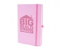 Phantom A5 Soft Feel Pastel Notebook With Pocket - Pastel Pink