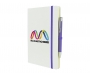 Inspire A5 Soft Feel Blizzard Notebook With Pocket & Pen - Purple