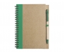 Bio Recycled Notebooks & Pens - Green