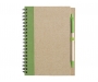 Bio Recycled Notebooks & Pens - Lime