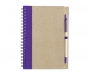 Bio Recycled Notebooks & Pens - Purple