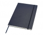 Orion A4 Hard Cover Notebook With Pocket - Navy Blue