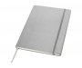 Orion A4 Hard Cover Notebook With Pocket - Silver