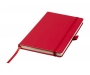 Alicante A5 Bound PU Leather Notebooks With Pocket - Red