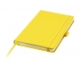 Alicante A5 Bound PU Leather Notebooks With Pocket - Yellow