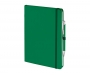 Emotion A5 Luxury Soft Feel Notebook & Pens With Pocket - Green