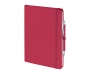 Emotion A5 Luxury Soft Feel Notebook & Pens With Pocket - Magenta