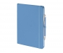 Emotion A5 Luxury Soft Feel Notebook & Pens With Pocket - Pastel Dark Blue