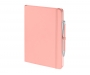 Emotion A5 Luxury Soft Feel Notebook & Pens With Pocket - Pastel Pink