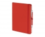 Emotion A5 Luxury Soft Feel Notebook & Pens With Pocket - Red