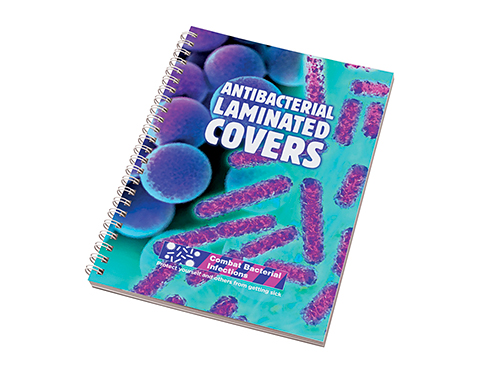 A5 Antibacterial Spiral Bound Notepads - White