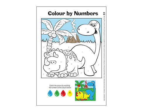 A4 Activity Colouring Books - Dinosaur