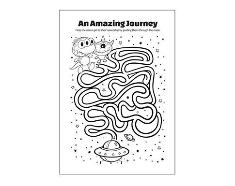 Kids A4 Activity Colouring Books