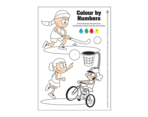 A4 Activity Colouring Books - Sports