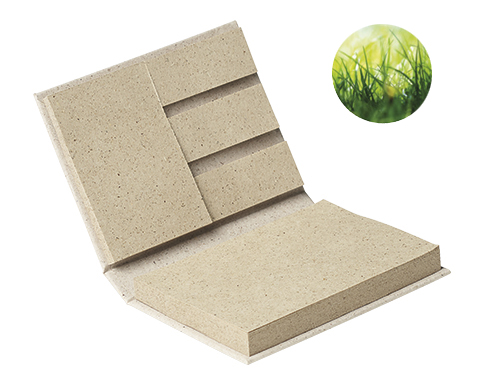 Grass Sticky Note Memo Pads - Natural