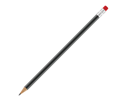 Standard Pencils With Eraser - Black