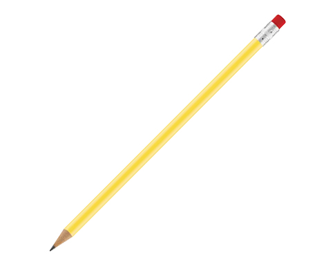 Standard Pencils With Eraser - Yellow