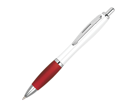 Branded Contour Biofree Antibac Pens - Red