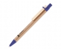 Grassington Recycled Wood Clip Card Pens - Blue
