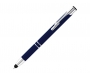 Electra Promotional Soft Touch Metal Pens - Navy Blue