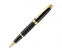 Pierre Cardin Academie 22 Carat Gold Plated Rollerball Pens - Black/Gold